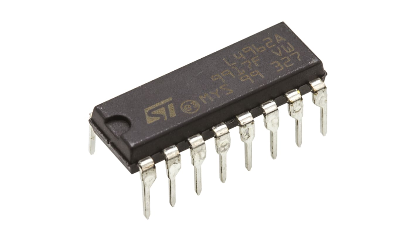 STMicroelectronics, L4962/AStep-Down Switching Regulator, 1-Channel Adjustable 16-Pin, PDIP