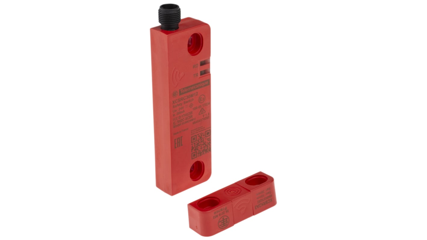 Interruttore di sicurezza senza contatto Telemecanique Sensors XCSRC, 24V cc, M12