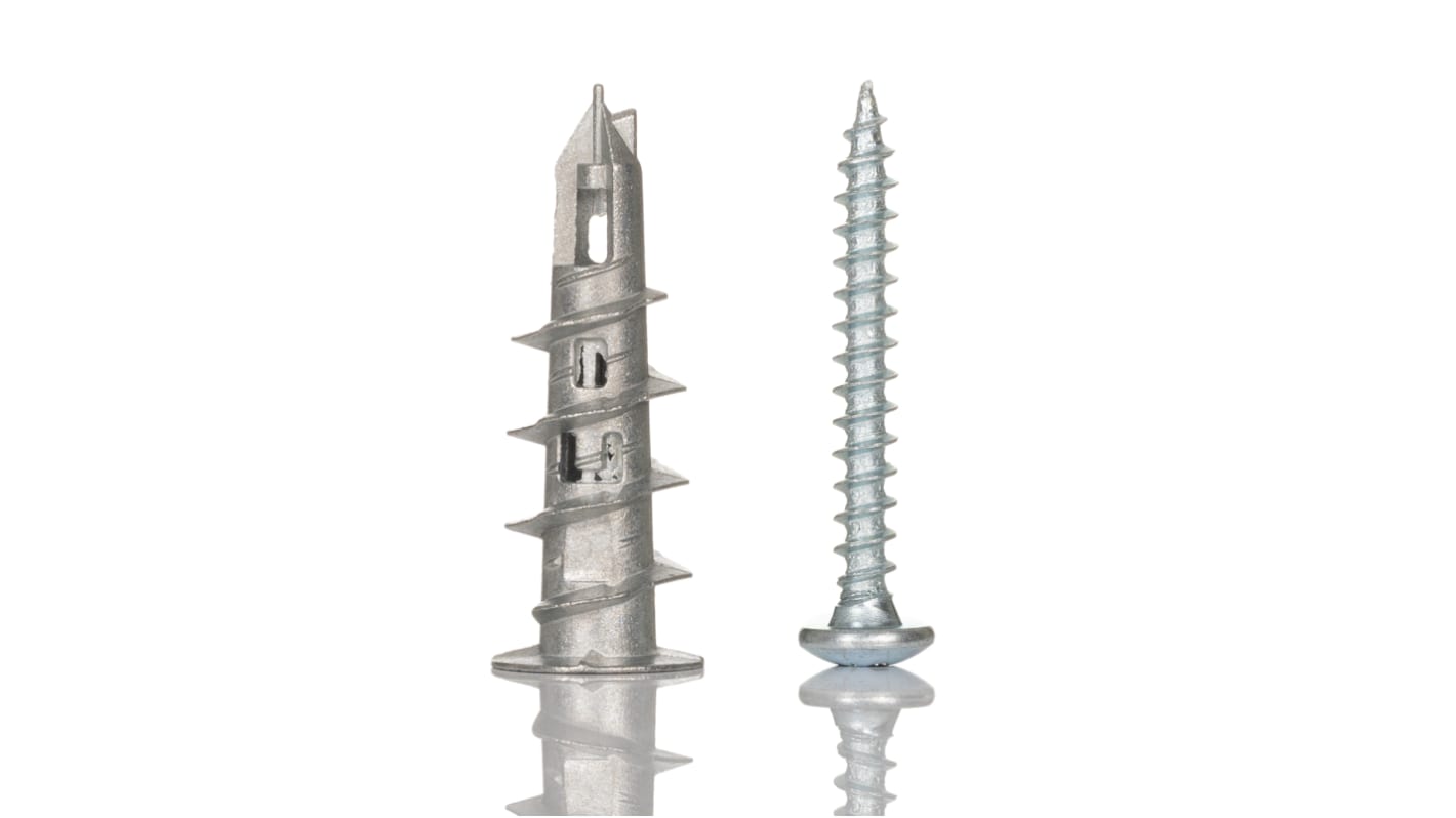 RS PRO Zinc Alloy Plasterboard Fixings