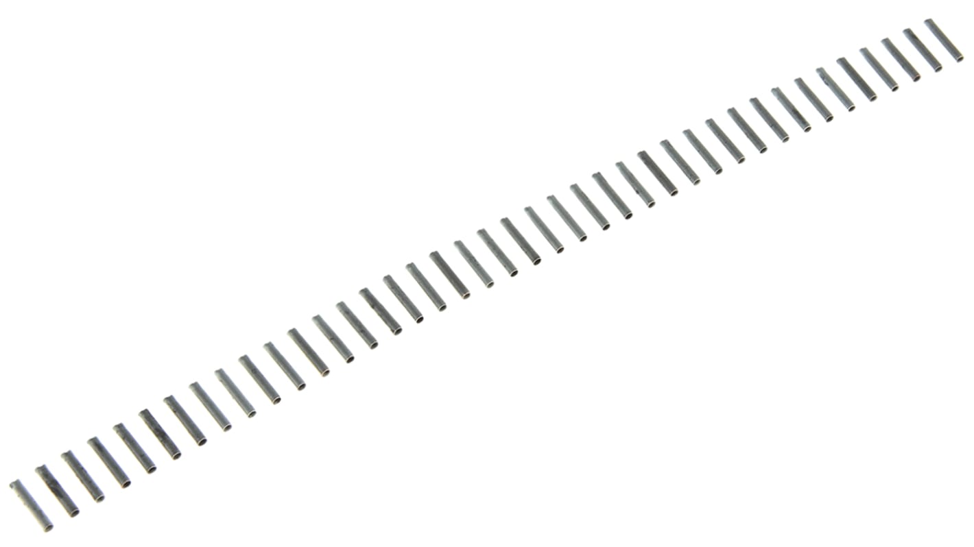 Legrand, 376 Insulated Crimp Bootlace Ferrule, 8mm Pin Length, 1.5mm Pin Diameter, White