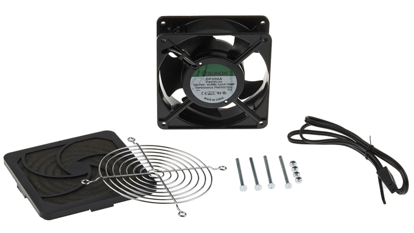 Schneider Electric ClimaSys CV Series Filter Fan, 230 V, AC Operation, 65 m³/h @ 50 Hz Filtered, 170m³/h Unimpeded,