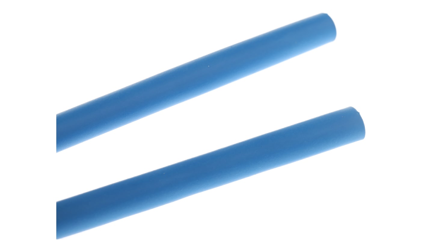 TE Connectivity Heat Shrink Tubing, Blue 3mm Sleeve Dia. x 1.2m Length 3:1 Ratio, RNF-3000 Series