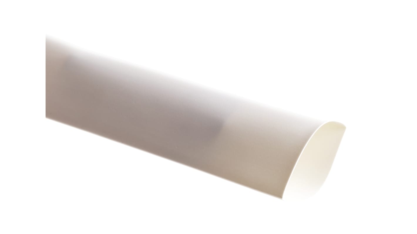 Tubo termorretráctil TE Connectivity de Poliolefina Blanco, contracción 3:1, Ø 18mm, long. 1.2m