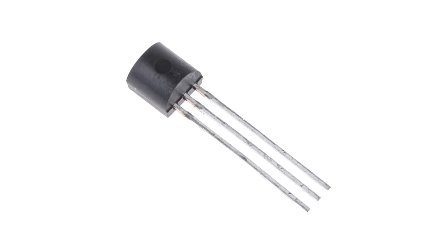 MOSFET Microchip 2N7000-G, VDSS 60 V, ID 200 mA, TO-92 de 3 pines, , config. Simple