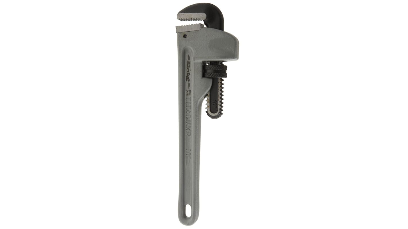 Ega-Master Pipe Wrench, 254.0 mm Overall, 25.4mm Jaw Capacity, Metal Handle