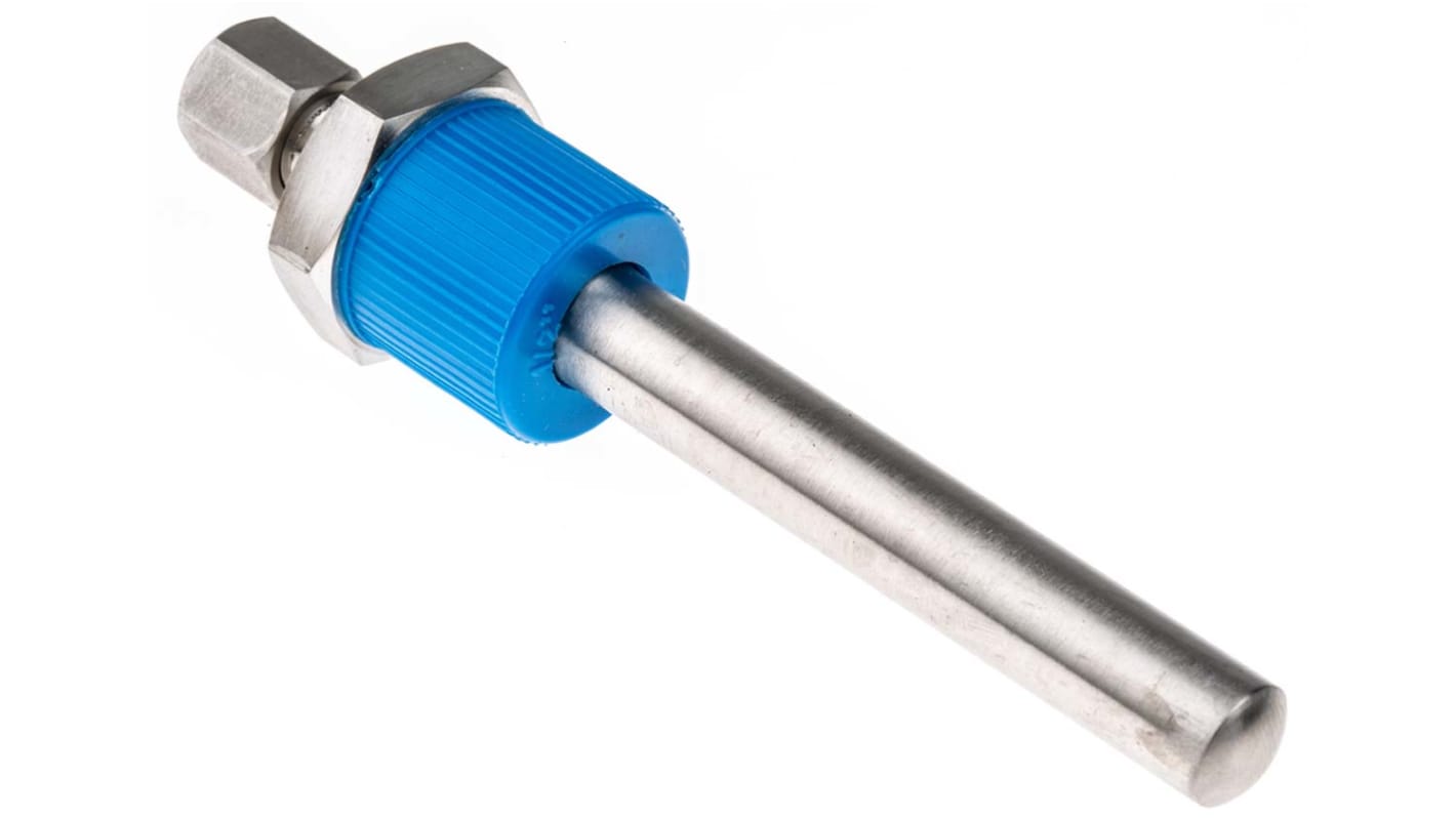 RS PRO, 1/2 BSP Thermowell for Use with Temperature Probe, 6 mm, 11.1 (Pocket) mm Probe, RoHS Standard