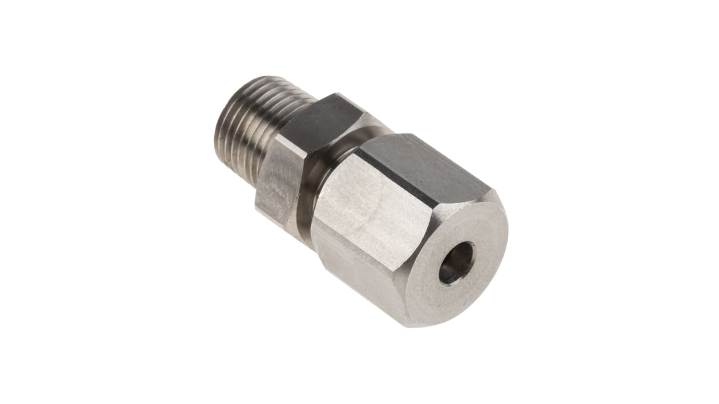 RS PRO In-Line Thermocouple Compression Fitting for Use with Thermocouple, 1/8 BSPT, 4mm Probe