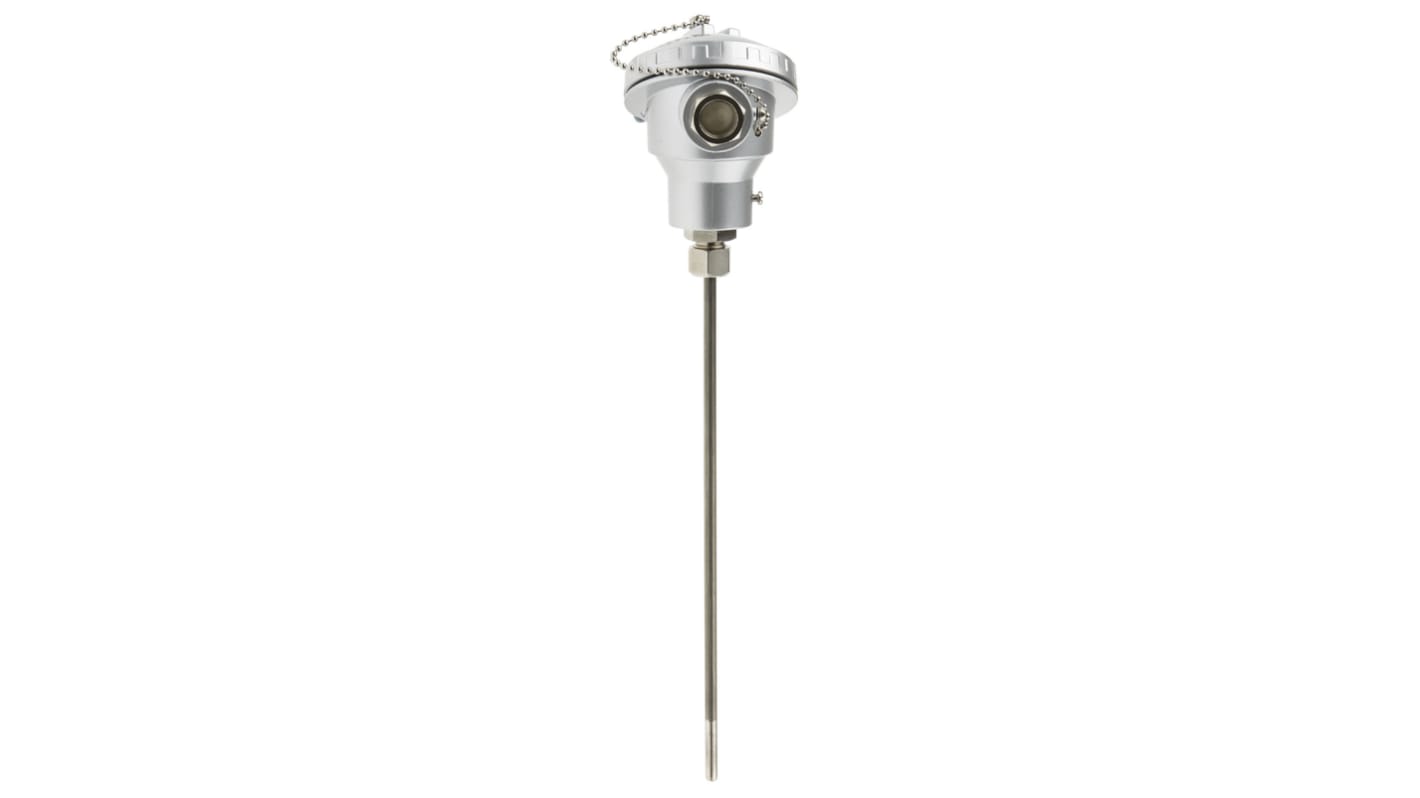 RS PRO Type K Mineral Insulated Thermocouple 250mm Length, 6mm Diameter → +1100°C