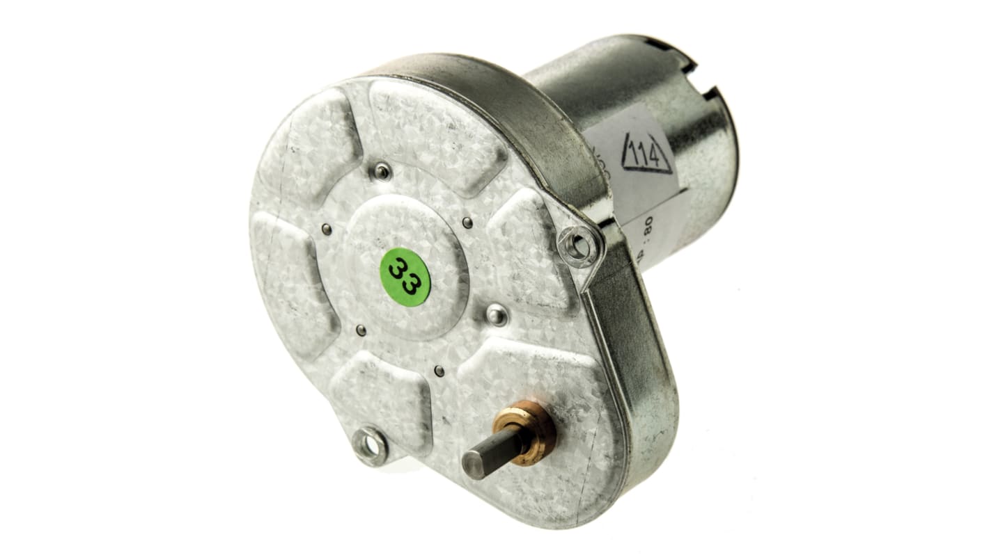 Crouzet Bürsten-Getriebemotor bis 50 Ncm, 12 V dc / 3 W, Wellen-Ø 4mm, 54.2mm x 61.3mm