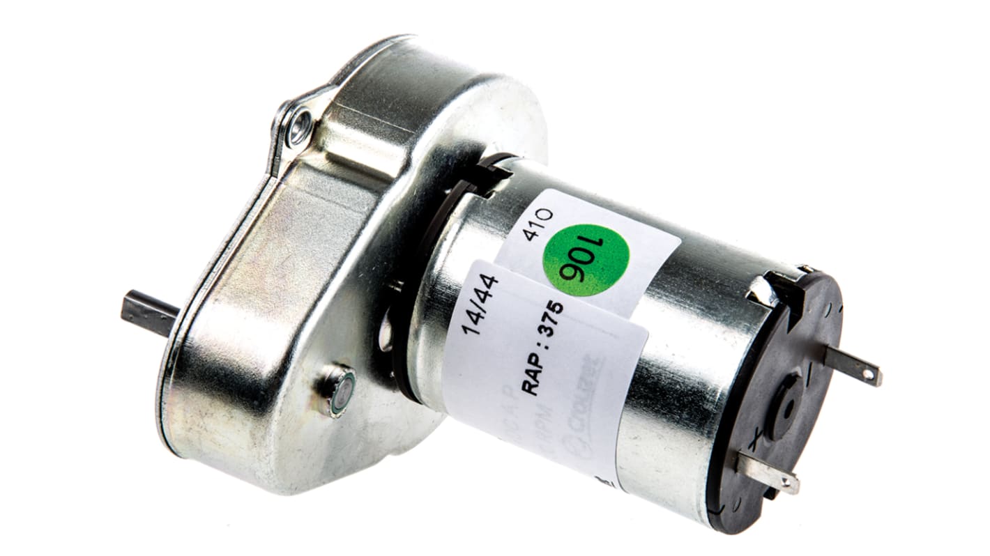 DC gearmotor, Børstegear, Hastighed: 11 o/min., 3 W, 24 V dc