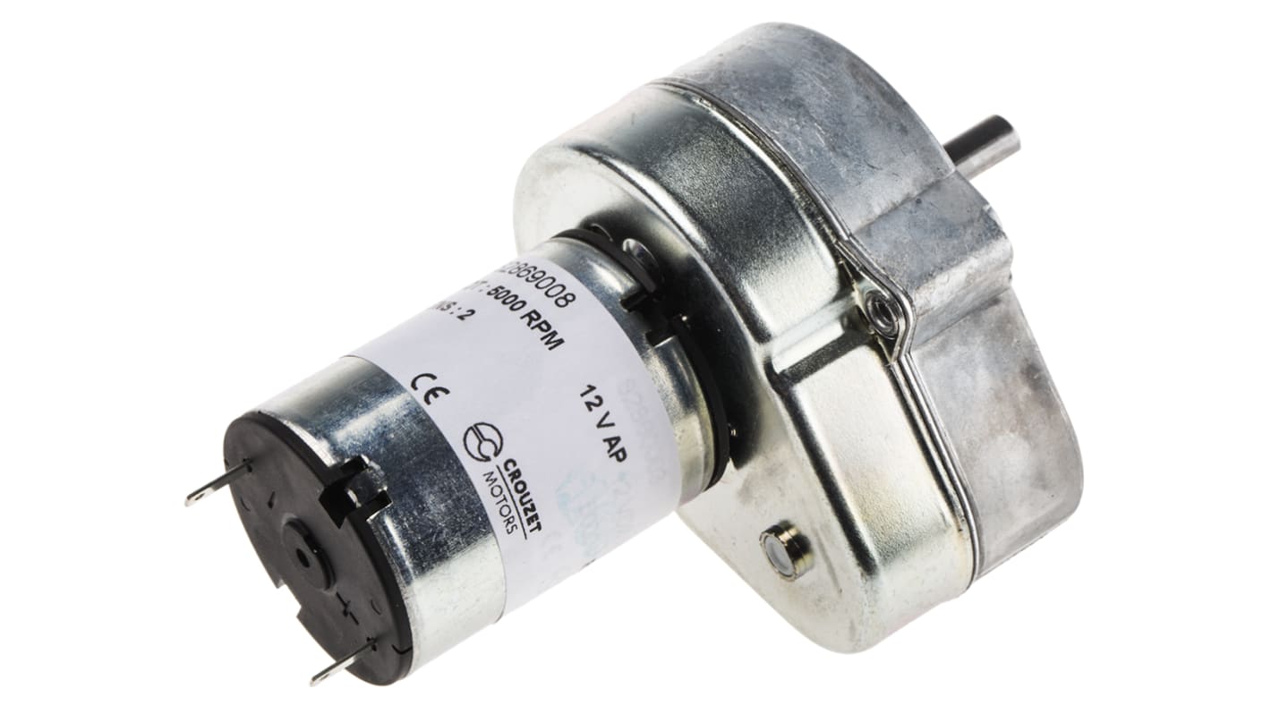 DC gearmotor, Børstegear, Hastighed: 13 o/min., 3 W, 12 V dc