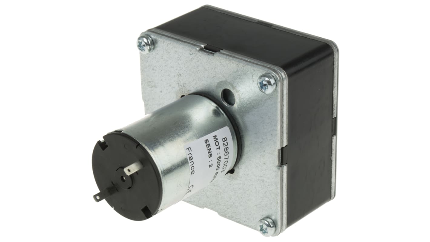 Crouzet Bürsten-Getriebemotor bis 5 Nm, 12 V dc / 3 W, Wellen-Ø 8mm, 65mm x 65mm