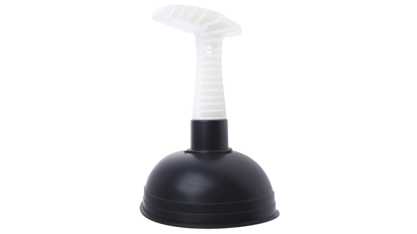 Small Black and White Sink Plunger