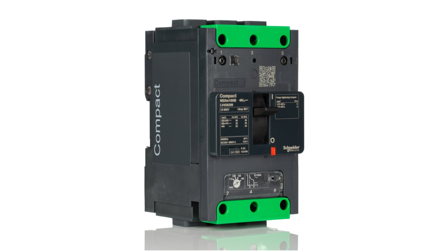 LV426209 Schneider Electric, Compact MCCB 3P 160A, Breaking Capacity