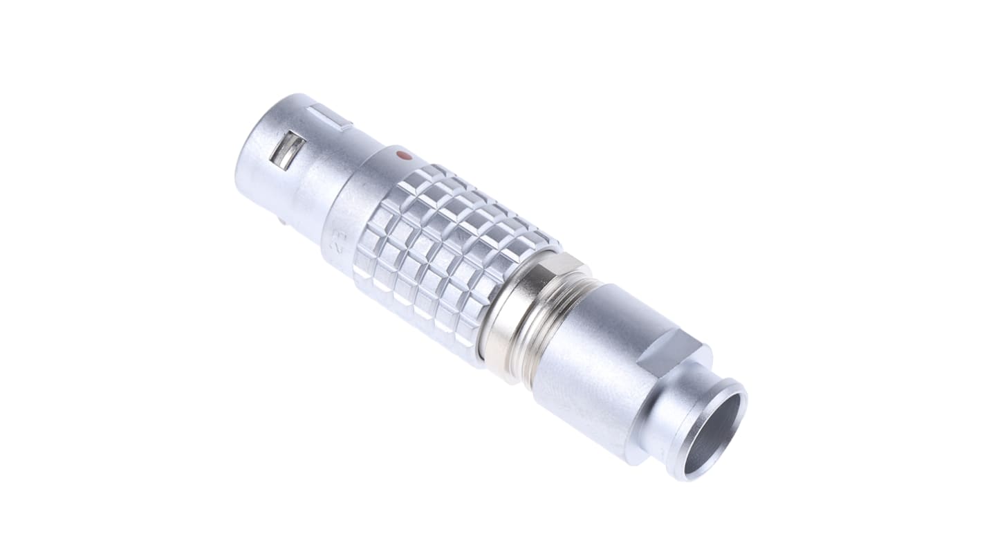 Lemo Circular Connector, 5 Contacts, Cable Mount, Plug, Male, IP50, 2B Series