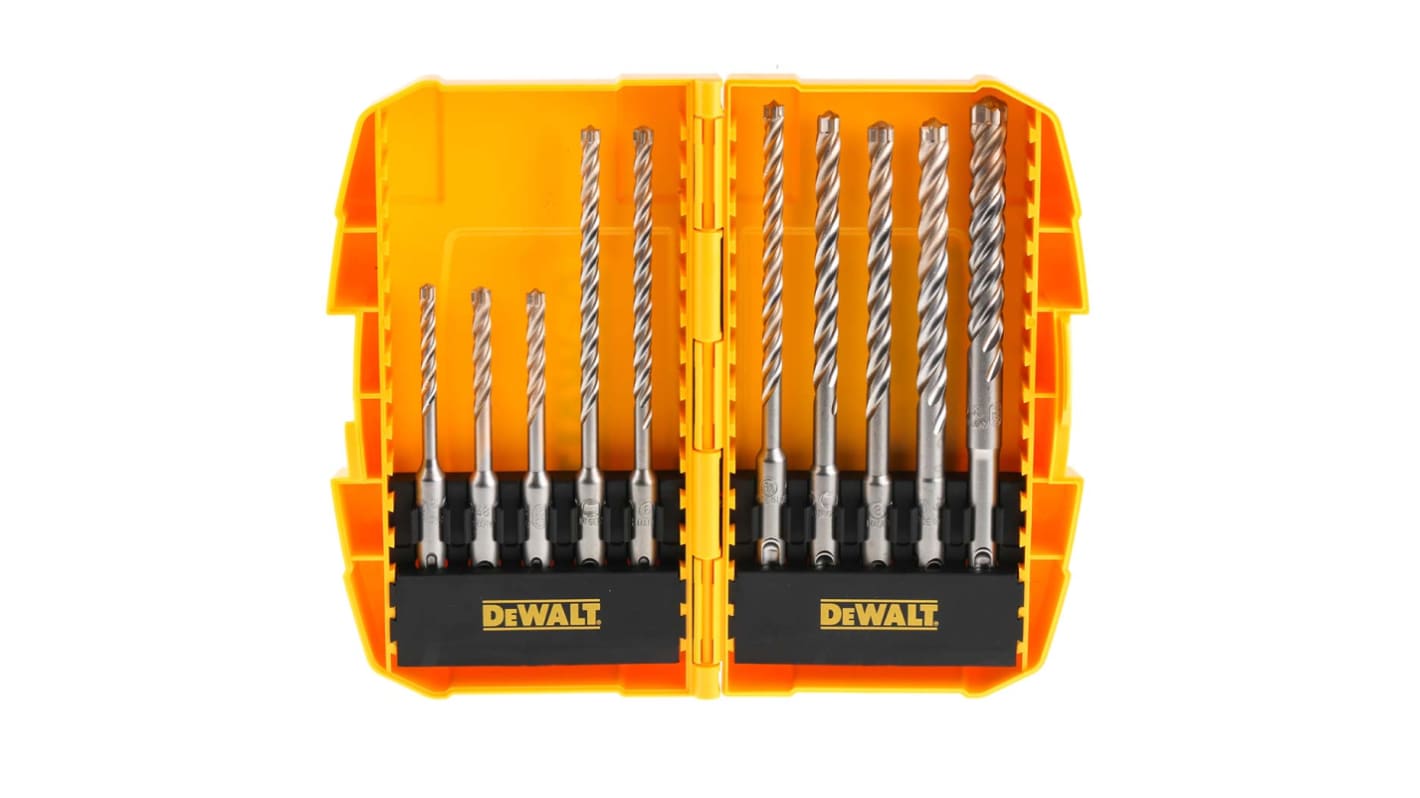 DT8977BQZ DeWALT Twist Drill Bit Set for Masonry, 12mm Max, 5mm Min
