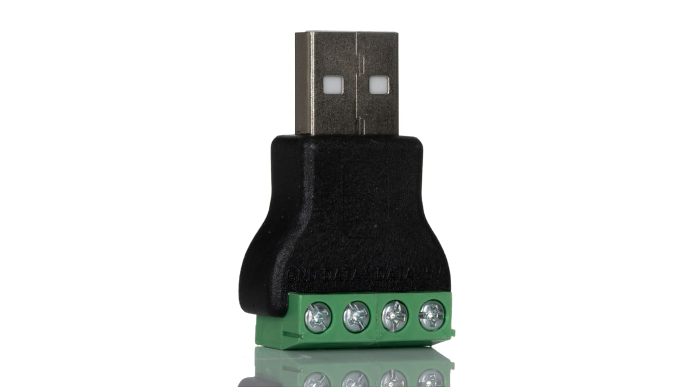 Conector USB RS PRO, Macho, , 1 puerto puertos, Recto, Montaje de Cable, Versión 3.0, 5,0 V, 1.5A