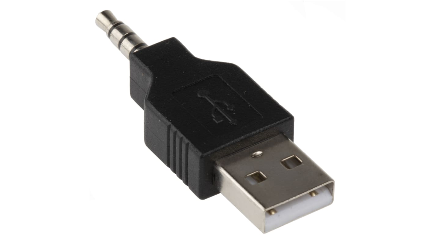 Conector USB RS PRO, Macho, 2 puertos, Montaje de Cable, 5,0 V, 1.0A