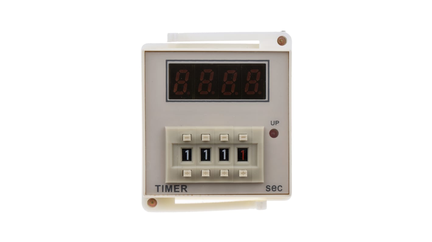 Relais temporisé RS PRO, 12 → 48V c.c., Enfichable, 1 contact