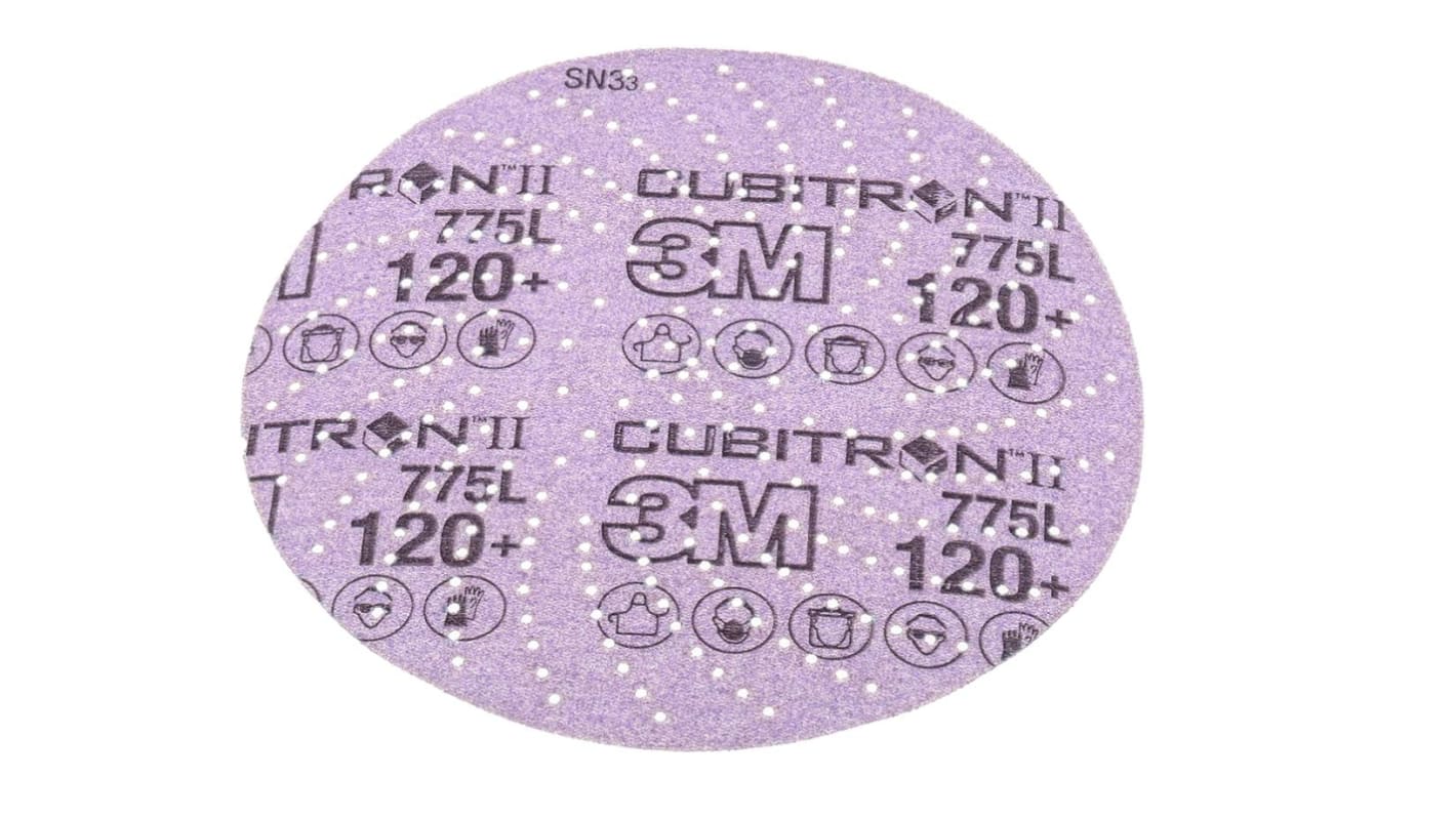 3M Cubitron™ II Ceramic Sanding Disc, 150mm, P120 Grit, 775L, 50 in pack