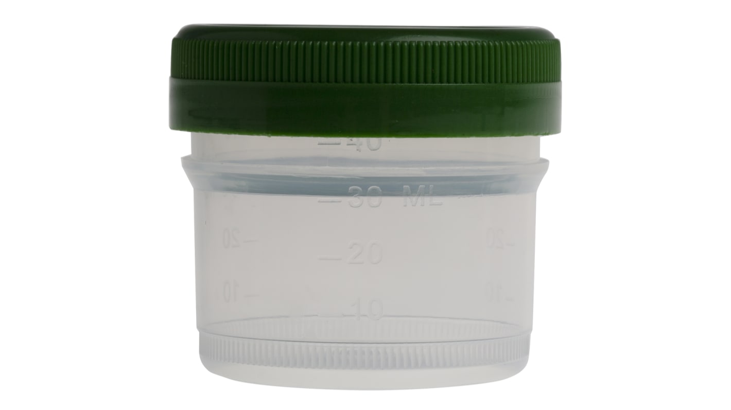 Frasco de laboratorio, 40ml, Polipropileno