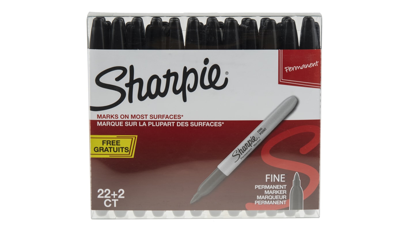 Permanentní značkovač barva inkoustu Černá jemný Sharpie