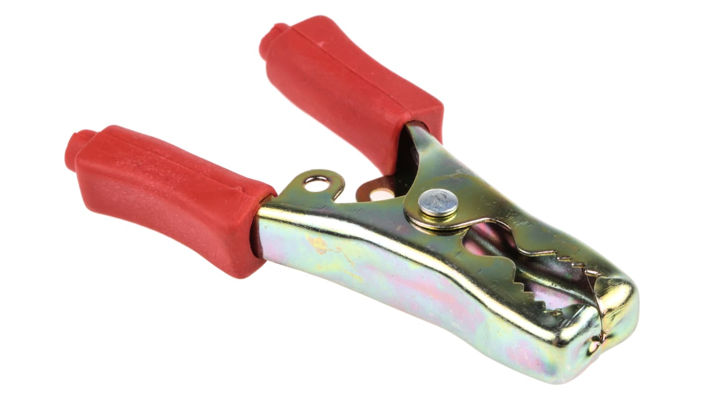 Mueller Electric 13mm Krokodilklemme, Rot PVC isoliert, 40A