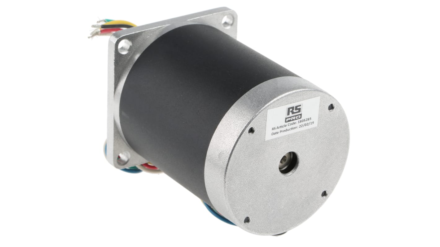 RS PRO Hybrid Stepper Motor, 5.4 V, 1.8°, 56.4 x 56.4mm Frame, 6.35mm Shaft