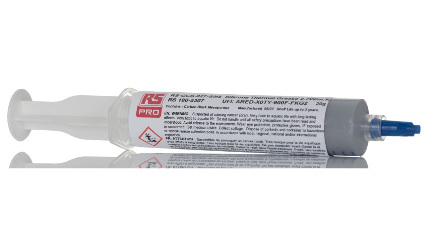 RS PRO Wärmeleitpaste Silikon, 2.7W/m·K, max. +230°C, 20g