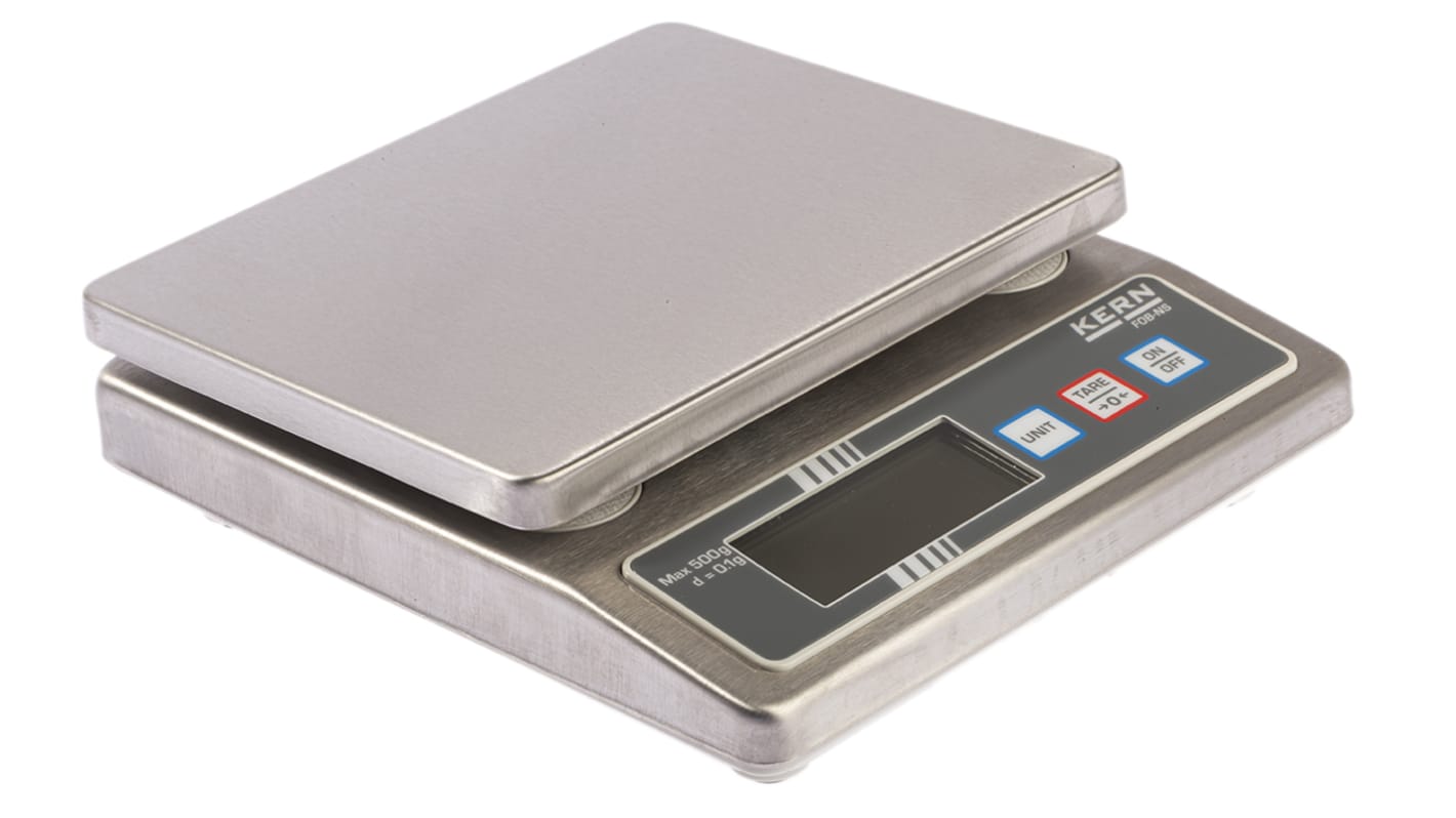 FOB 0.5K4NS Kern FOBNS Bench Weighing Scale, 500g Weight Capacity