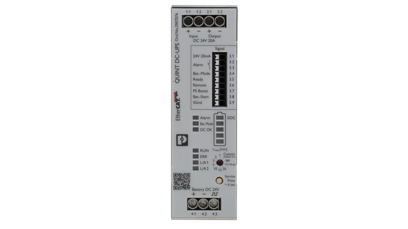 Fuente de alimentación ininterrumpida QUINT4, 720W, 18 → 32V dc, montaje en carril DIN, alim. 18 → 30V dc