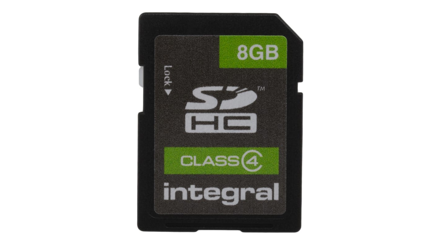 INSDH8G4V2 Integral Memory 8 GB SDHC SD Card, Class 4 RS