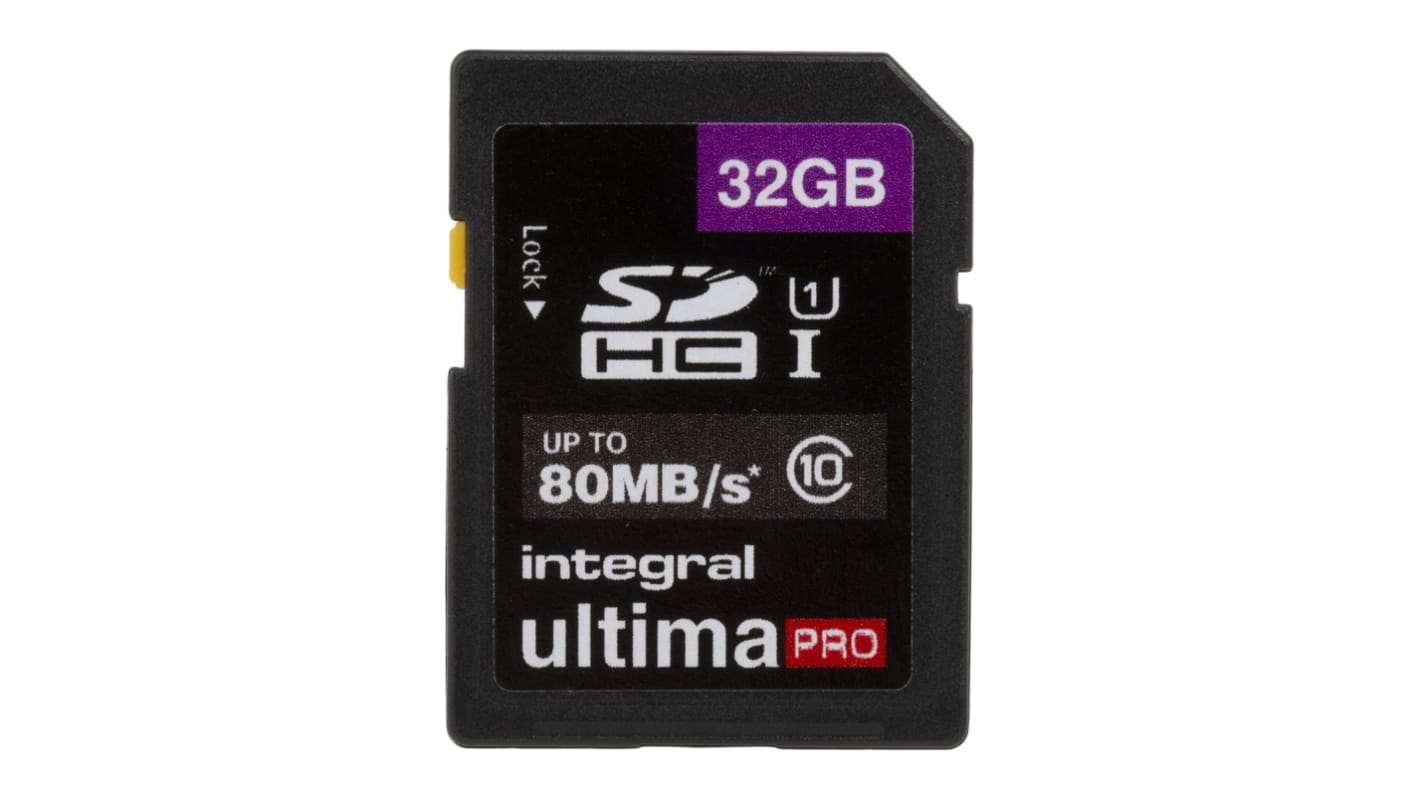 Integral Memory SD-kártya SDHC 32 GB HC ultimaPRO 0 → +70°C 1920x