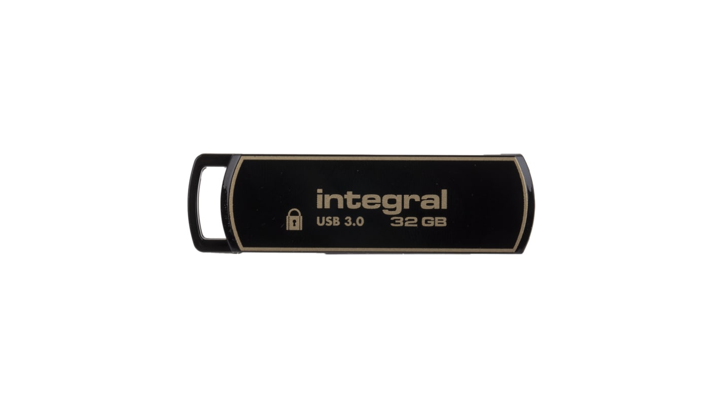 Flash disk 32 GB AES-256 USB 3.0 Integral Memory 0 → +70°C