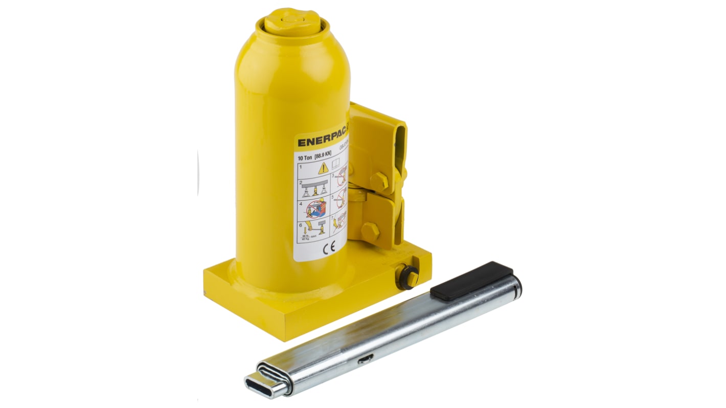 Cric bouteille Enerpac, 10tonne max, 219mm→ 444mm