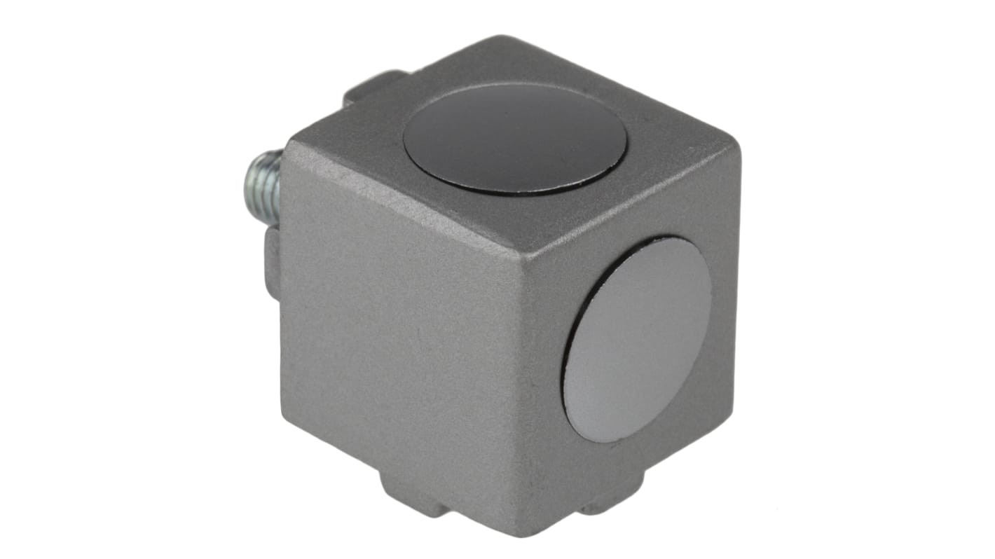 Connettore a cubo RS PRO in Alluminio pressofuso, per profili da 20 mm, scalanatura da 5mm