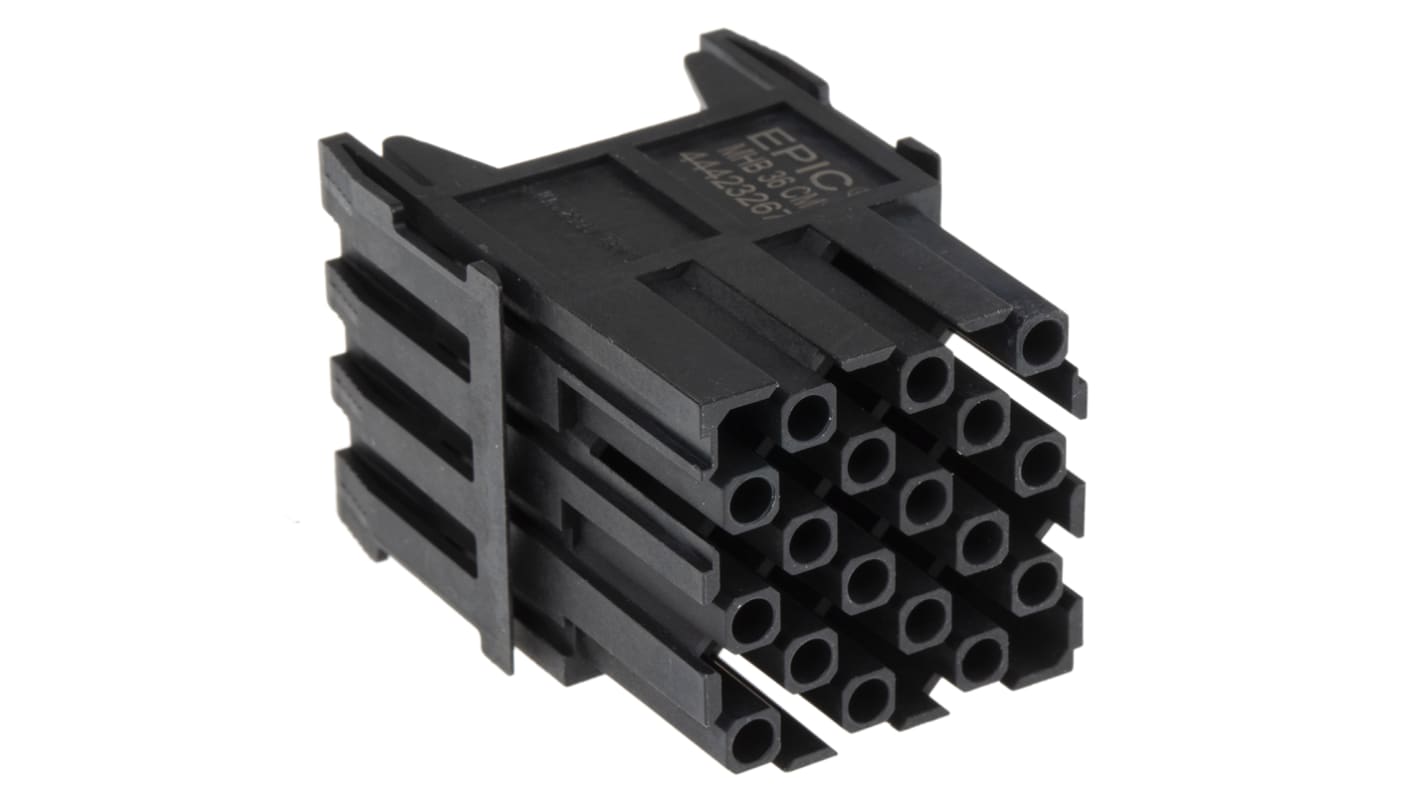 Aislante para conector industrial Lapp Hembra, serie MHB, configuración 36P, para usar con Connectors