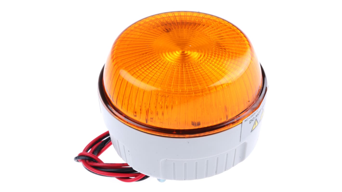 Curtis LP Series Amber Flashing Beacon, 12 V dc, Surface Mount, Wall Mount, Xenon Bulb