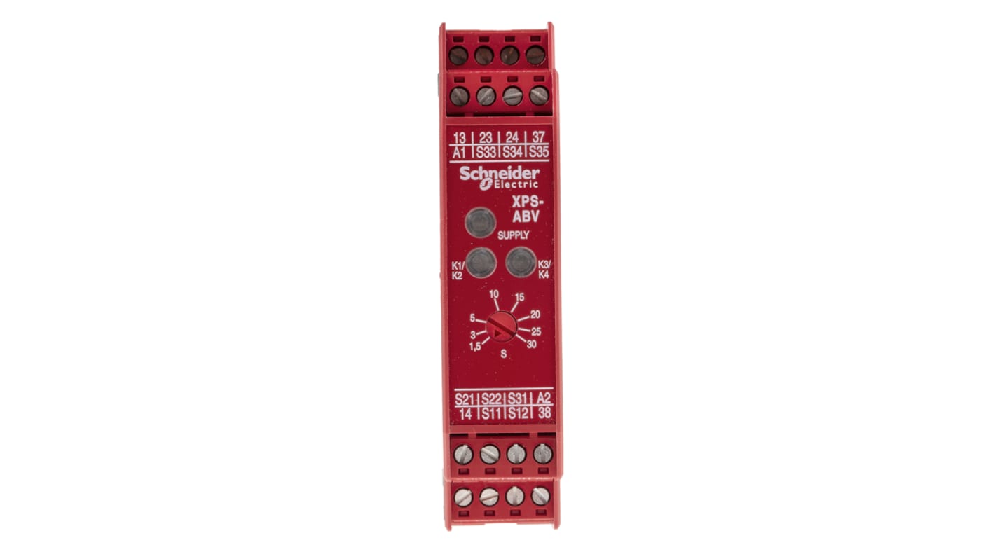 Controlador de seguridad Schneider Electric Preventa XPSABV/3 S, cat. seguridad 4, SIL 3, 24 V dc