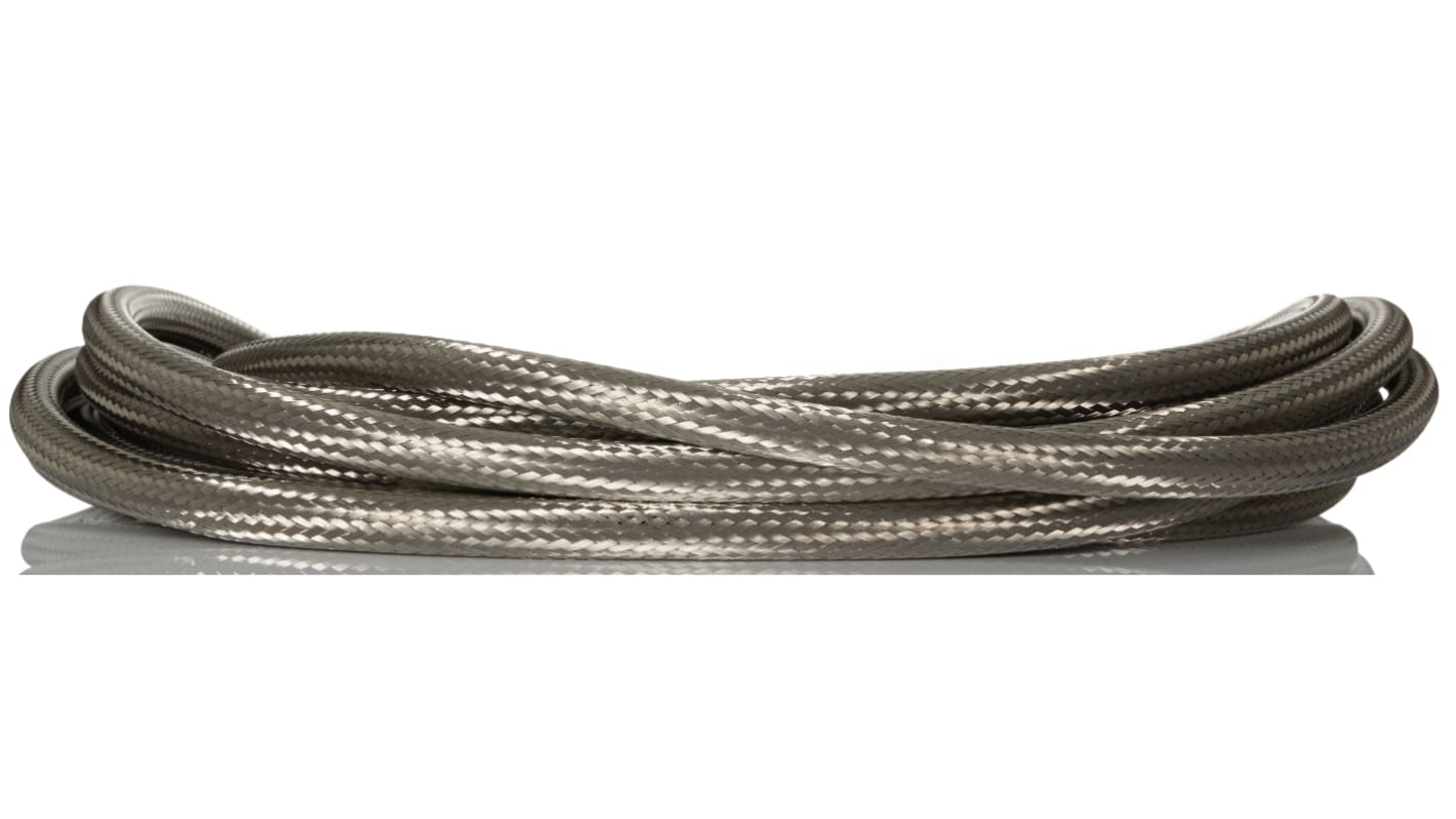 RS PRO Kabelschlauch Kupfer für Kabel-Ø 11mm bis 24mm, Länge 10m Umflochtener  Dehnbar