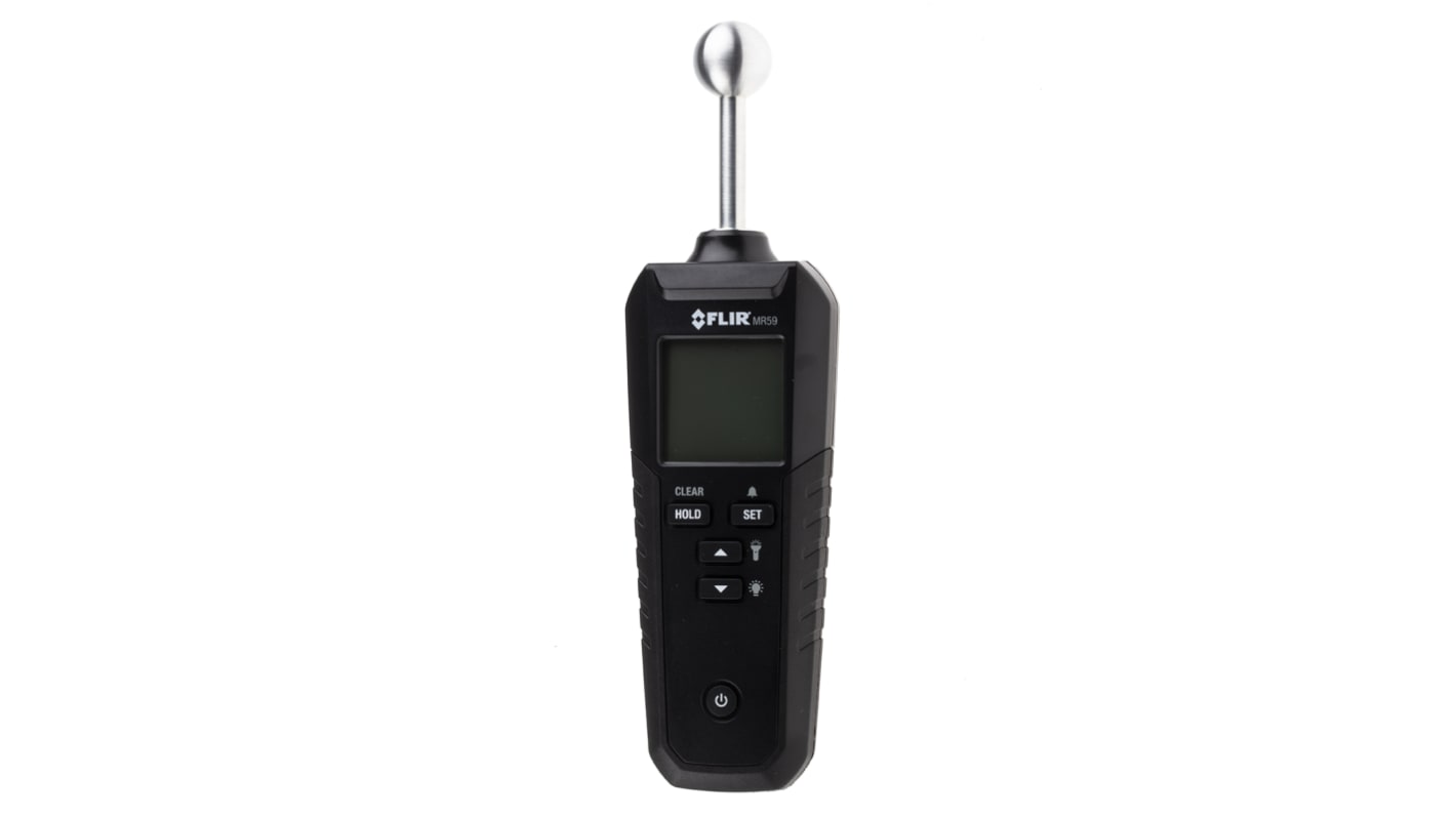 FLIR MR59 Moisture Meter, 100 % RH Max, Digital Display, Battery-Powered