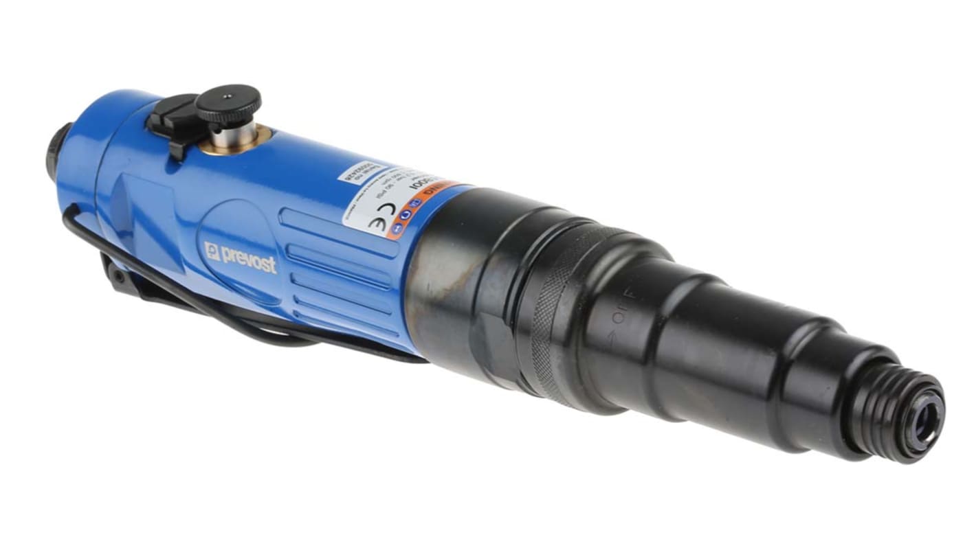 Destornillador neumático recto PREVOST TSD S1800I de 6.35 mm, 1800rpm, toma de aire 1/4plg