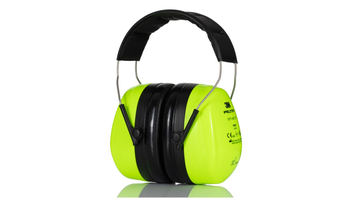 Casque anti-bruit 3M PELTOR série Optime Serre-tête 34dB Noir, Vert