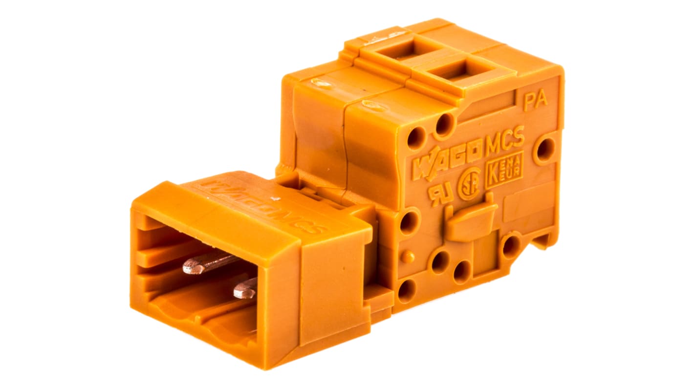 231632 Wago 5.08mm Pitch 2 Way Pluggable Terminal Block, Header