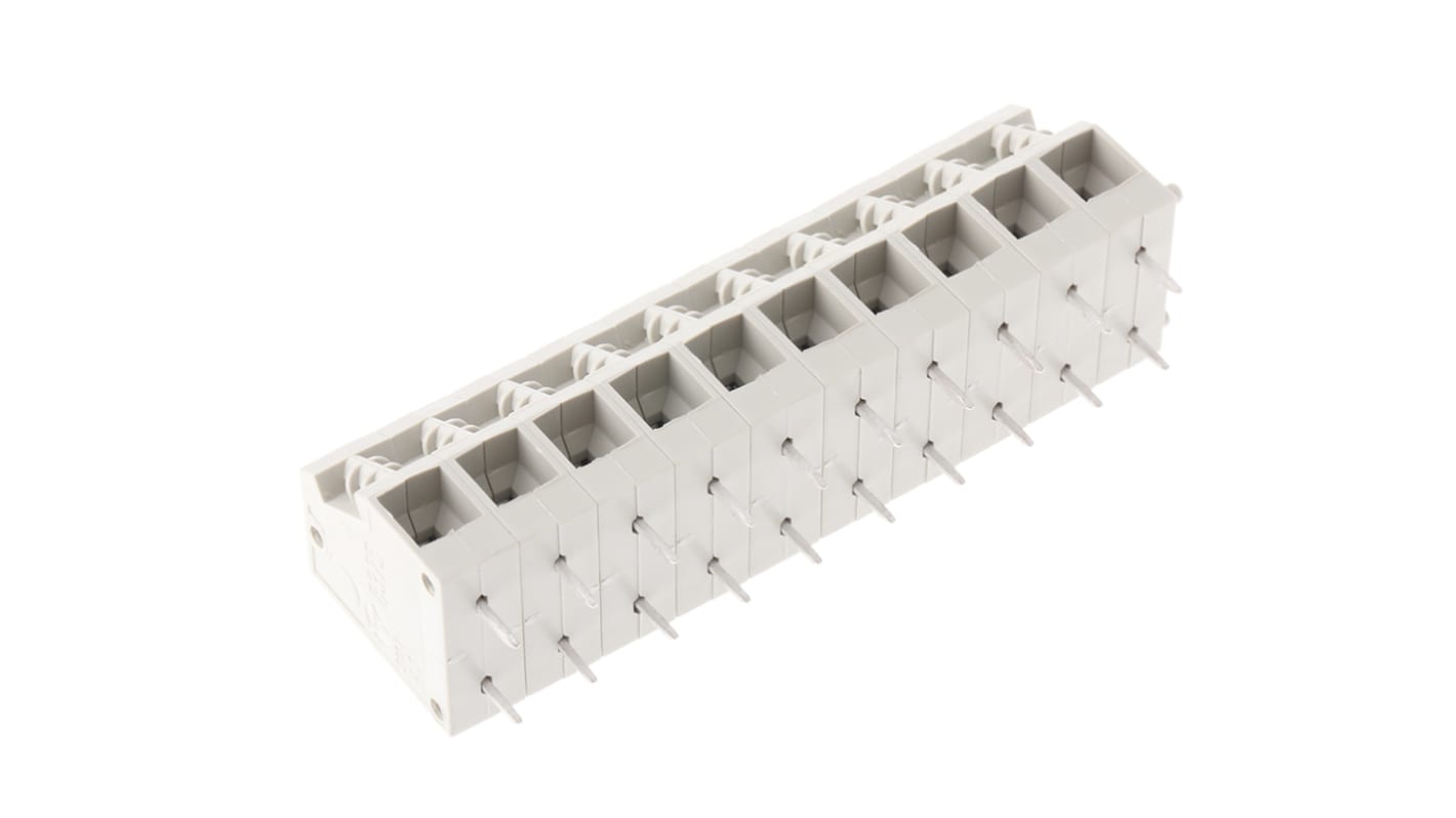 Wieland 8375 Series PCB Terminal Block, 2-Contact, 7.5mm Pitch, Through Hole Mount, 2-Row, Screw Termination