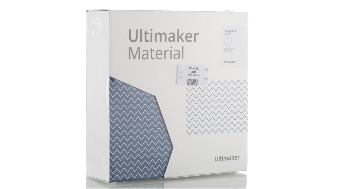 Ultimaker zum Abreißen 3D-Drucker Filament zur Verwendung mit Duale Extrusion, Weiß, 2.85mm, FDM, 750g