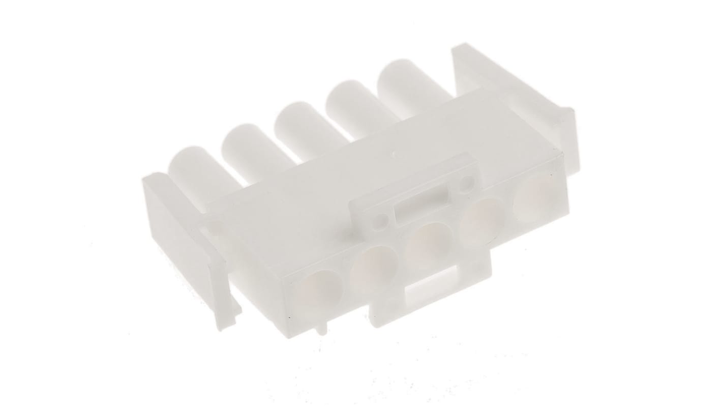 Carcasa de conector TE Connectivity 350809-1, Serie Universal MATE-N-LOK, paso: 6.35mm, 5 contactos, , 1 fila filas,