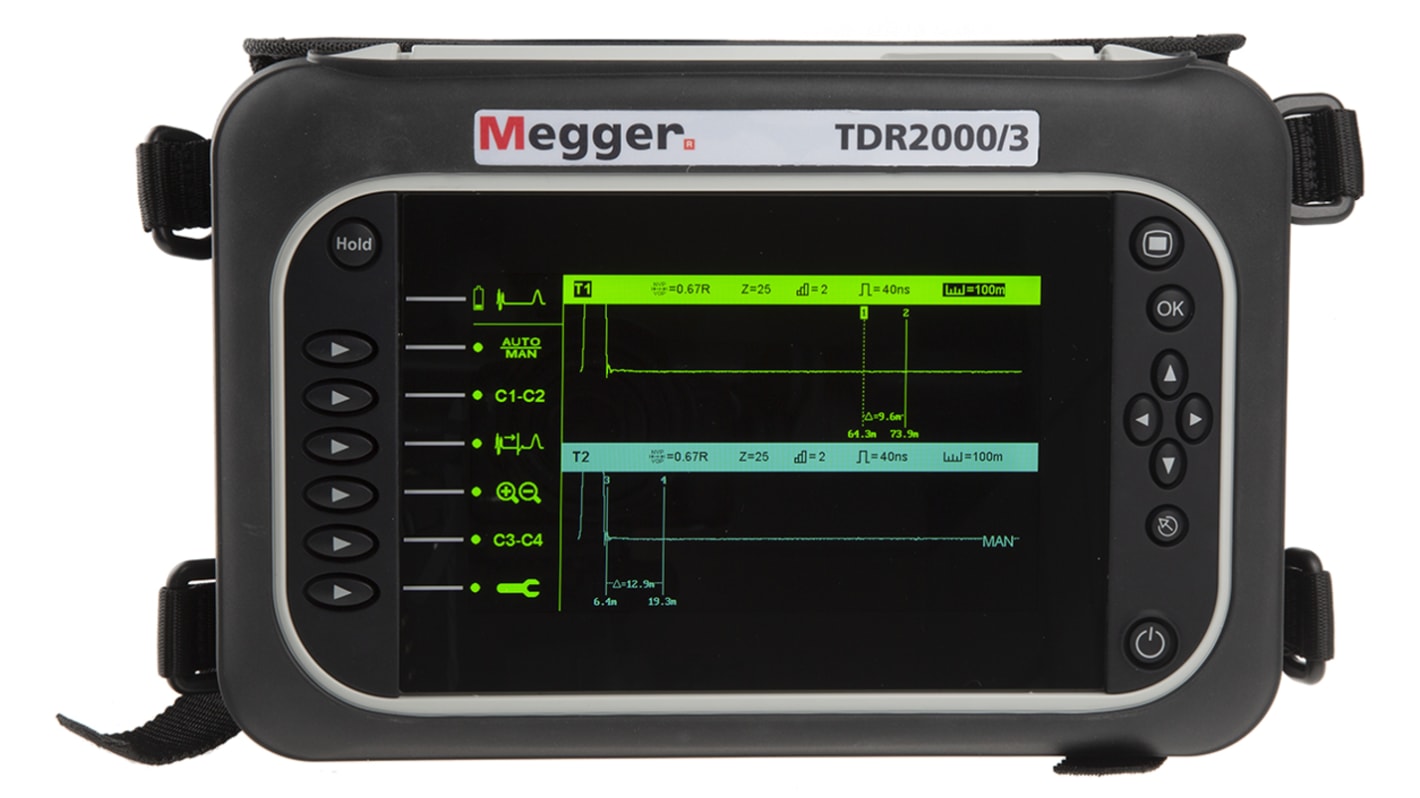 Megger TDR2000/3 Time Domain Reflectometers, 20000m, USB Interface