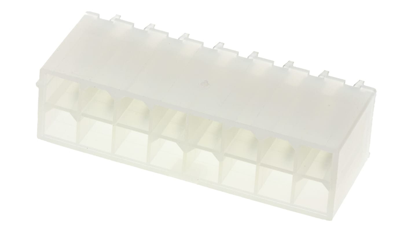 Embase pour CI Molex, Mini-Fit Jr., 16 pôles , 4.2mm, 2 rangées , 6.0A, Droit