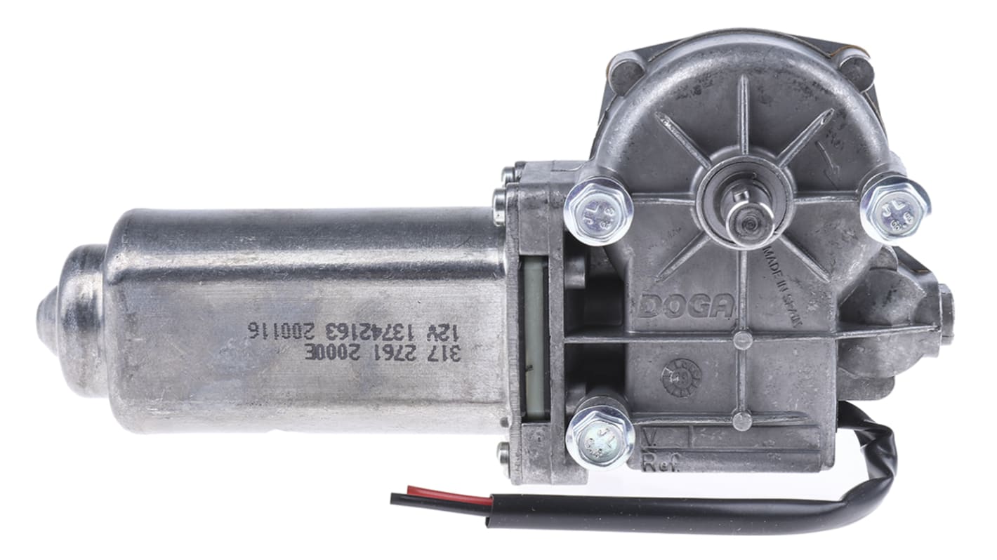 Motorreductor DC DOGA serie 317, 12 V dc, 25 rpm, par máx. 4 Nm, Ø de eje 48mm